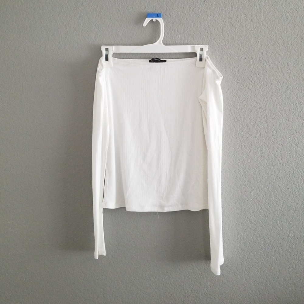 White off the shoulder top